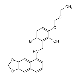 1432677-49-0 3-bromo-6-(ethoxymethoxy)-2-((naphtho[2,3-d][1,3]dioxol-5-ylamino)methyl)phenol