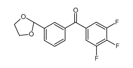 [3-(1,3-dioxolan-2-yl)phenyl]-(3,4,5-trifluorophenyl)methanone 898759-70-1