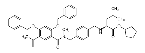 1351815-72-9 cyclopentyl N-(4-{[{[2,4-bis(benzyloxy)-5-(prop-1-en-2-yl)phenyl]carbonyl}(methyl)amino]methyl}benzyl)-L-leucinate