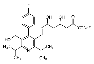 157199-28-5 structure, C25H31FNNaO5