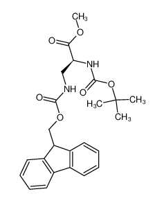 264273-10-1 spectrum, (S)-N(α)-tert-butyloxycarbonyl-N(β)-fluoren-9-ylmethyloxycarbonyl-2,3-diaminopropionic acid methyl ester