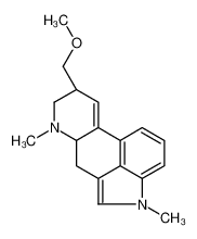 (6aR,9R)-9-(methoxymethyl)-4,7-dimethyl-6,6a,8,9-tetrahydroindolo[4,3-fg]quinoline 87633-43-0