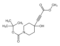 tert-butyl 4-hydroxy-4-(3-methoxy-3-oxoprop-1-ynyl)piperidine-1-carboxylate