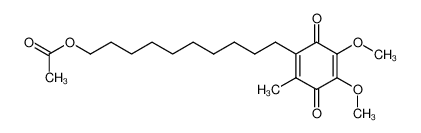 58186-28-0 2,3-dimethoxy-5-methyl-6-(10'-acetoxydecyl)-1,4-benzoquinone