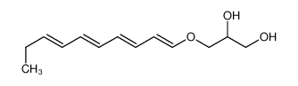 3-[(1Z,3Z,5Z,7Z)-deca-1,3,5,7-tetraenoxy]propane-1,2-diol 127128-50-1