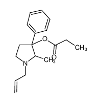 (2-methyl-3-phenyl-1-prop-2-enylpyrrolidin-3-yl) propanoate 102280-71-7