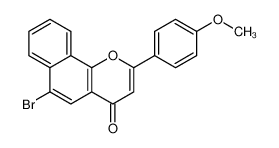 6-bromo-2-(4-methoxyphenyl)benzo[h]chromen-4-one 80309-04-2