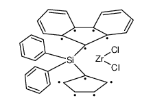 162259-77-0 structure, C30H22Cl2SiZr