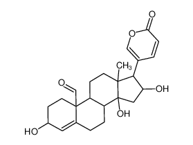 3,14,16-trihydroxy-13-methyl-17-(6-oxopyran-3-yl)-1,2,3,6,7,8,9,11,12,15,16,17-dodecahydrocyclopenta[a]phenanthrene-10-carbaldehyde