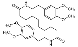 81165-77-7 N,N'-bis[2-(3,4-dimethoxyphenyl)ethyl]decanediamide