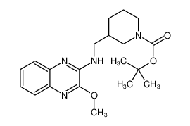 tert-butyl 3-[[(3-methoxyquinoxalin-2-yl)amino]methyl]piperidine-1-carboxylate 1065485-10-0