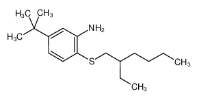 5-tert-butyl-2-(2-ethylhexylsulfanyl)aniline 676352-86-6