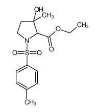 ethyl 3-hydroxy-3-methyl-1-(4-methylphenyl)sulfonylpyrrolidine-2-carboxylate 3284-52-4