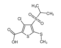 3-chloro-5-methylsulfanyl-4-propan-2-ylsulfonylthiophene-2-carboxylic acid 175202-23-0