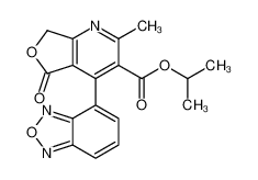 propan-2-yl 4-(2,1,3-benzoxadiazol-4-yl)-2-methyl-5-oxo-7H-furo[3,4-b]pyridine-3-carboxylate 1076199-91-1