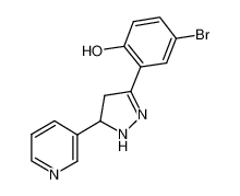 4-bromo-6-(5-pyridin-3-ylpyrazolidin-3-ylidene)cyclohexa-2,4-dien-1-one 370074-36-5