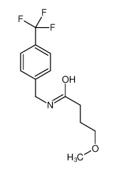 4-methoxy-N-[[4-(trifluoromethyl)phenyl]methyl]butanamide 202402-01-5