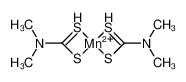 15339-36-3 structure, C6H14MnN2S4++