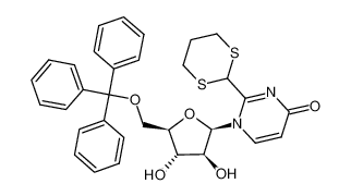 73080-18-9 2-(1,3-dithian-2-yl)-1-(5-O-trityl-β-D-arabinofuranosyl)-4(1H)-pyrimidinone