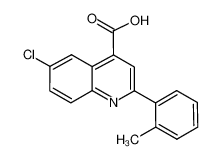 6-chloro-2-(2-methylphenyl)quinoline-4-carboxylic acid 669726-49-2