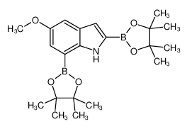 5-Methoxyindole--2,7-diboronic acid, pinacol ester 1256360-22-1