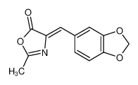 60470-83-9 spectrum, 2-methyl-4-(3,4-methylenedioxyphenylmethylene)-5(4H)-oxazolone