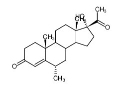 17α-Hydroxy-6α-methyl-pregnen-(4)-dion-(3.20)