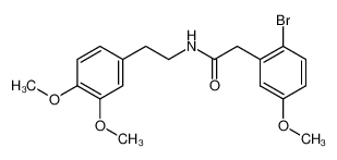 117565-97-6 spectrum, 2-(2-Bromo-5-methoxyphenyl)-N-(2-(3,4-dimethoxyphenyl)-ethyl)-acetamide