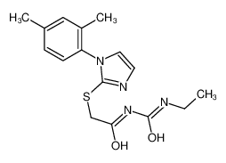 2-[1-(2,4-dimethylphenyl)imidazol-2-yl]sulfanyl-N-(ethylcarbamoyl)acetamide 60176-47-8