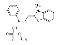 N-[(E)-2-(3-methyl-1,3-benzothiazol-3-ium-2-yl)ethenyl]aniline,methyl sulfate 301671-47-6