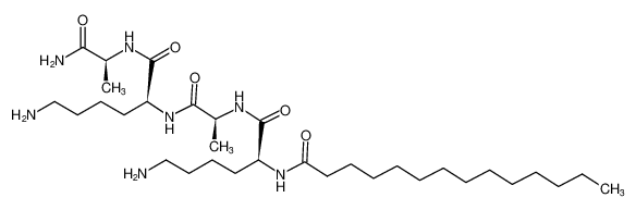 959610-24-3 N2-(1-氧代十四烷基)-L-赖氨酰-L-丙氨酰-L-赖氨酰-L-丙氨酰胺