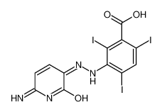 3-[2-(6-amino-2-oxopyridin-3-ylidene)hydrazinyl]-2,4,6-triiodobenzoic acid 105945-47-9