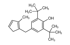 2,6-ditert-butyl-4-[(2-methylcyclopenta-1,3-dien-1-yl)methyl]phenol 93470-50-9