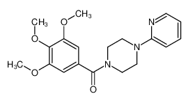 (4-pyridin-2-ylpiperazin-1-yl)-(3,4,5-trimethoxyphenyl)methanone 17766-77-7