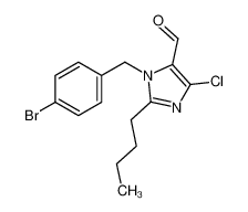 N-(4-溴苄基)-2-丁基-4-氯-1H-咪唑-5-甲醛