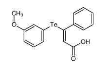 84144-25-2 3-(3-methoxyphenyl)tellanyl-3-phenylprop-2-enoic acid