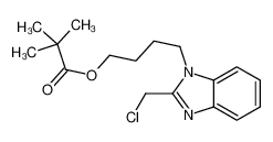 4-[2-(Chloromethyl)-1H-benzimidazol-1-yl]butyl pivalate 807316-60-5