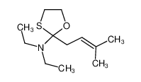 87703-40-0 N,N-diethyl-2-(3-methylbut-2-enyl)-1,3-oxathiolan-2-amine
