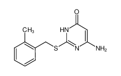 6-氨基-2-[(2-甲基苄基)硫基]-4(1H)-嘧啶酮