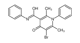 5-bromo-2,6-dimethyl-4-oxo-N,1-diphenylpyridine-3-carboxamide 80357-45-5