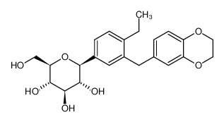 (2S,3R,4R,5S,6R)-2-[3-(2,3-dihydro-benzo[1,4]dioxin-6-ylmethyl)-4-ethyl-phenyl]-6-hydroxymethyl-tetrahydro-pyran-3,4,5-triol