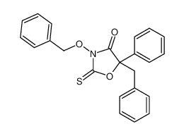 5-benzyl-5-phenyl-3-phenylmethoxy-2-sulfanylidene-1,3-oxazolidin-4-one 88051-61-0