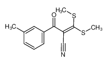 2-(3-methylbenzoyl)-3,3-bis(methylsulfanyl)prop-2-enenitrile 175201-64-6