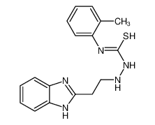 1-[2-(1H-benzimidazol-2-yl)ethylamino]-3-(2-methylphenyl)thiourea 78772-41-5