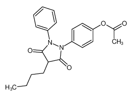 27455-08-9 1-(4-acetoxy-phenyl)-4-butyl-2-phenyl-pyrazolidine-3,5-dione