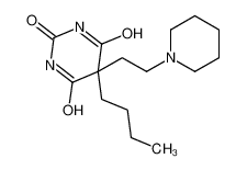 5-butyl-5-(2-piperidin-1-ylethyl)-1,3-diazinane-2,4,6-trione 101087-11-0