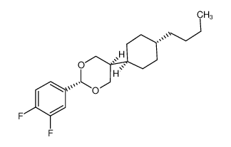 TRANS-2-(3,4-DIFLUOROPHENYL)-5-(TRANS-4-N-BUTYLCYCLOHEXYL)-1,3-DIOXANE 132828-03-6