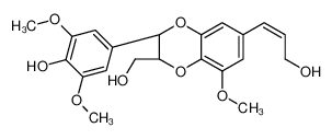 Nitidanin; (2R,3R)-rel-2,3-二氢-3-(4-羟基-3,5-二甲氧基苯基)-6-[(1E)-3-羟基-1-丙烯-1-基]-8-甲氧基-1,4-苯并二噁烷-2-甲醇