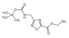 ethyl 3-[[(2-methylpropan-2-yl)oxycarbonylamino]methyl]-1,2,4-oxadiazole-5-carboxylate 612511-76-9