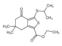 3-(异丙基硫代)-6,6-二甲基-4-氧代-4,5,6,7-四氢苯并[c]噻吩-1-羧酸乙酯